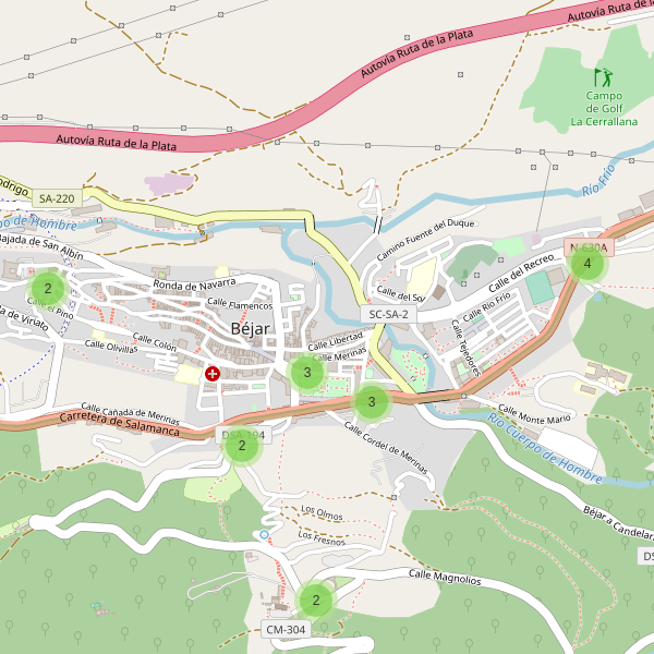 Thumbnail Mapa de restaurantes en Béjar