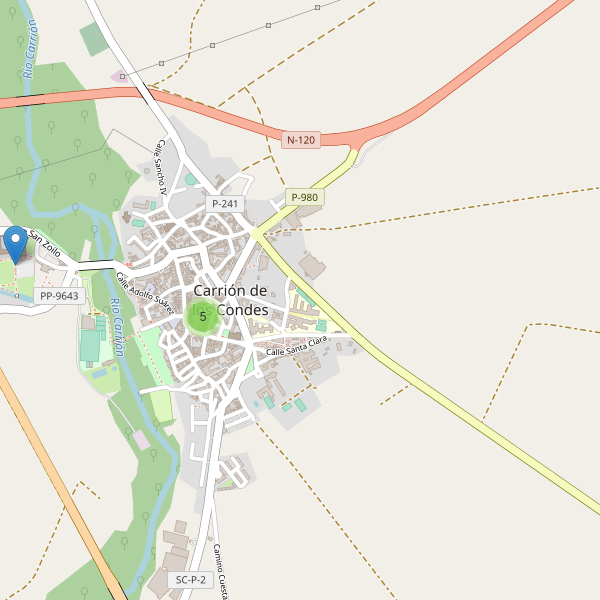 Thumbnail Mapa de restaurantes en Carrión de los Condes