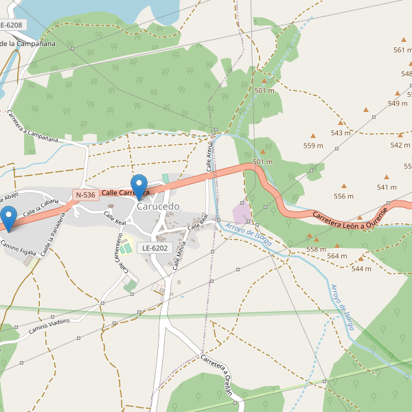 Thumbnail Mapa de restaurantes en Carucedo