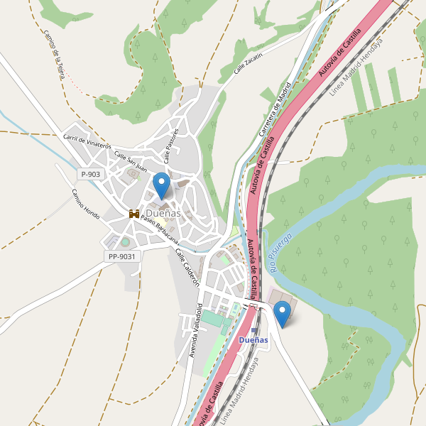 Thumbnail Mapa de restaurantes en Dueñas