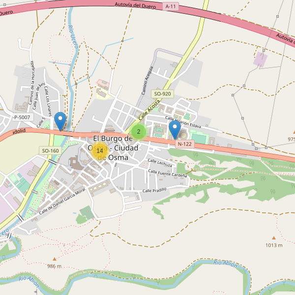 Thumbnail Mapa de restaurantes en El Burgo de Osma - Ciudad de Osma