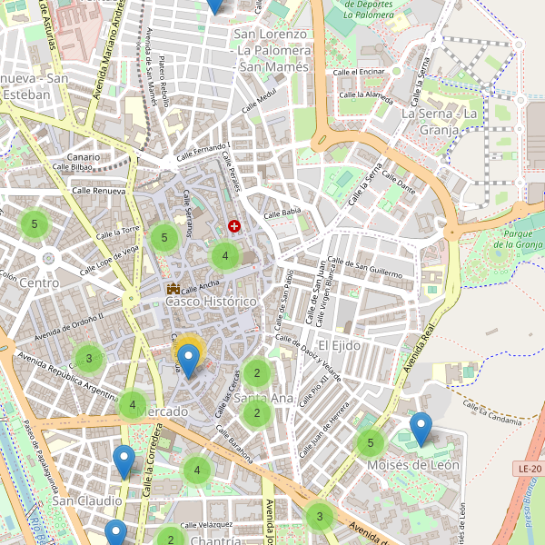 Thumbnail Mapa de restaurantes en León