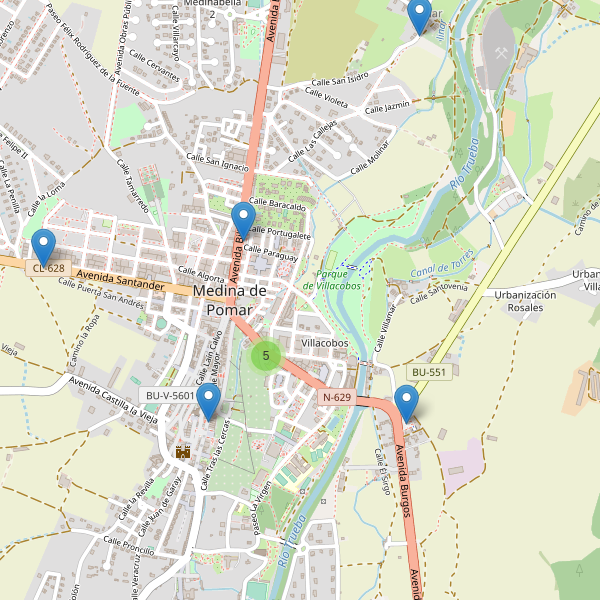 Thumbnail Mapa de restaurantes en Medina de Pomar