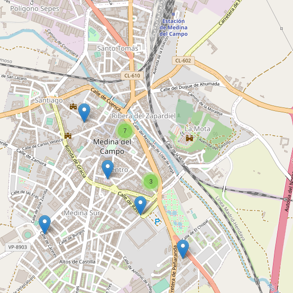 Thumbnail Mapa de restaurantes en Medina del Campo