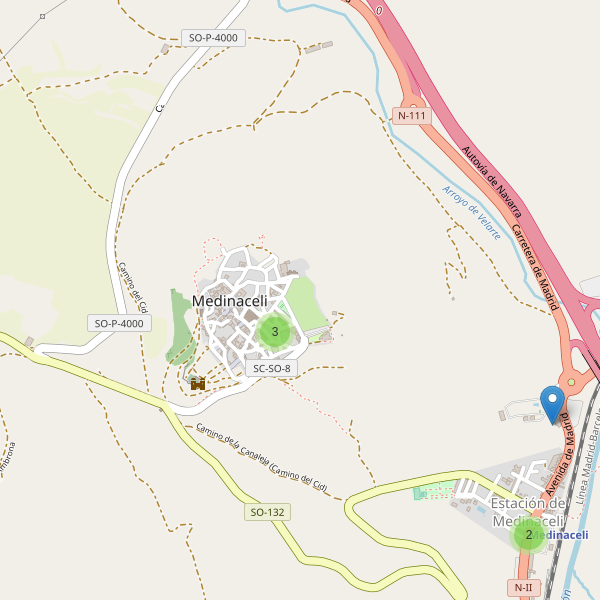 Thumbnail Mapa de restaurantes en Medinaceli