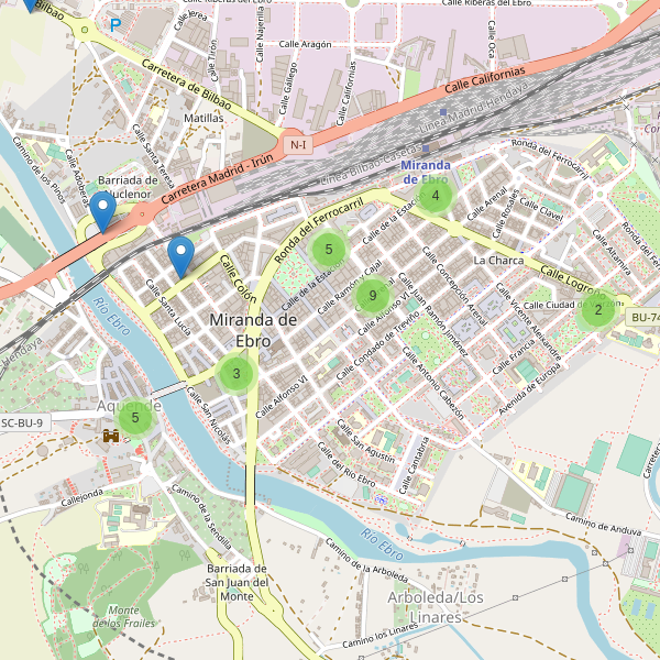 Thumbnail Mapa de restaurantes en Miranda de Ebro
