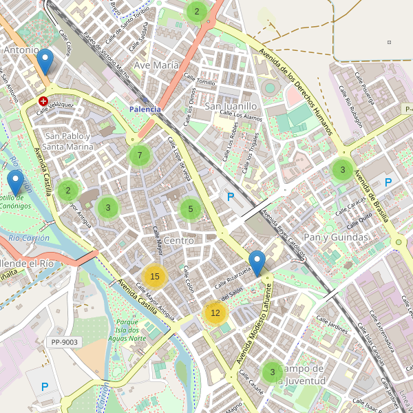 Thumbnail Mapa de restaurantes en Palencia