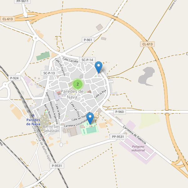 Thumbnail Mapa de restaurantes en Paredes de Nava