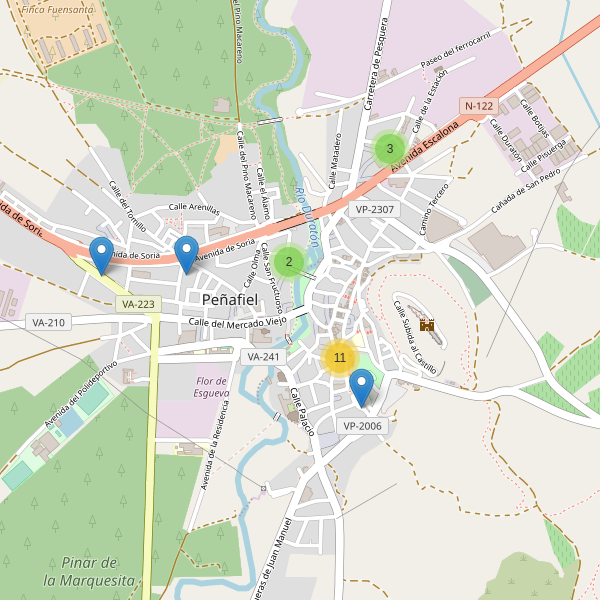 Thumbnail Mapa de restaurantes en Peñafiel