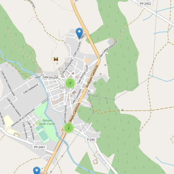 Thumbnail Mapa de restaurantes en Saldaña