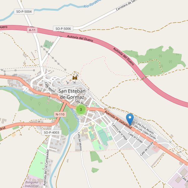 Thumbnail Mapa de restaurantes en San Esteban de Gormaz