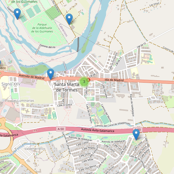 Thumbnail Mapa de restaurantes en Santa Marta de Tormes