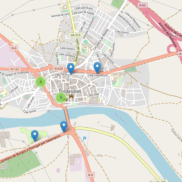 Thumbnail Mapa de restaurantes en Tordesillas