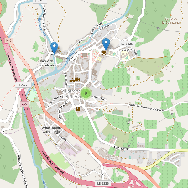 Thumbnail Mapa de restaurantes en Villafranca del Bierzo