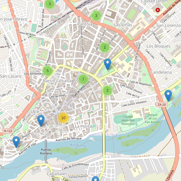 Thumbnail Mapa de restaurantes en Zamora