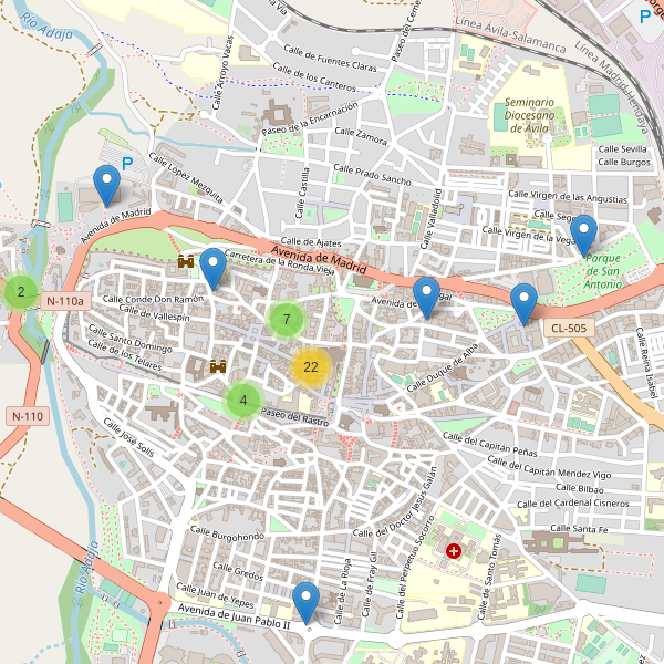 Thumbnail Mapa de restaurantes en Ávila