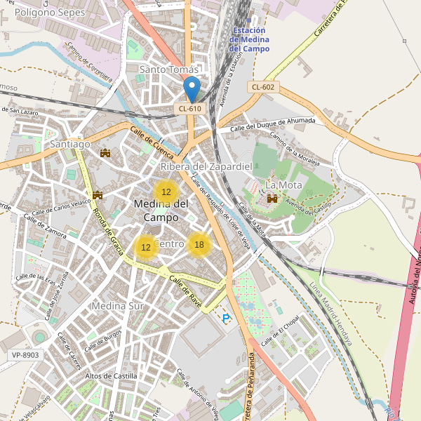 Mapa de ropa en Medina del Campo Thumbnail