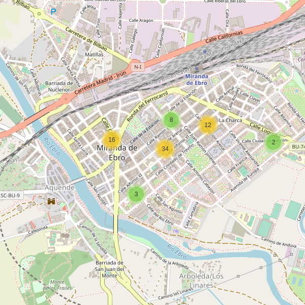 Mapa de ropa en Miranda de Ebro Thumbnail