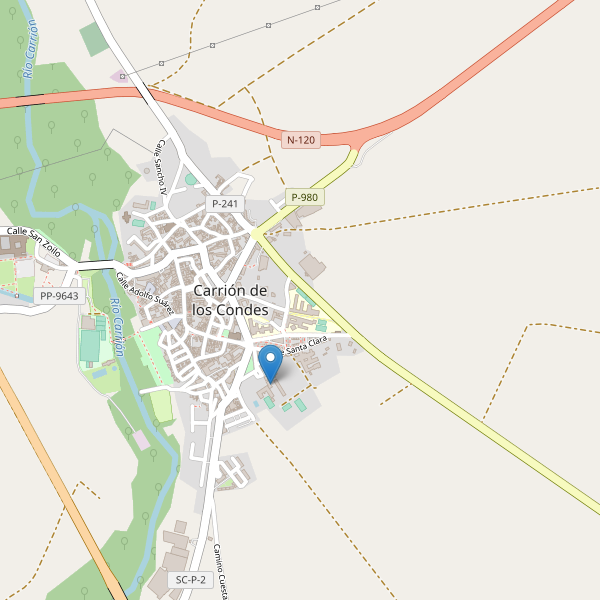 Mapa de sitios-arqueologicos en Carrión de los Condes Thumbnail