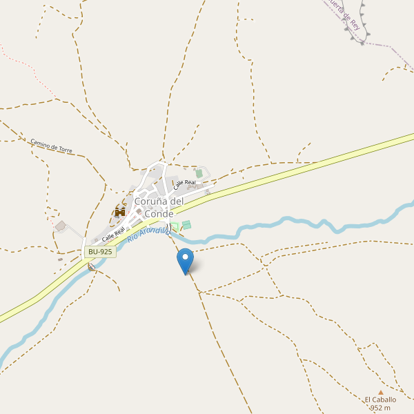 Mapa de sitios-arqueologicos en Coruña del Conde Thumbnail