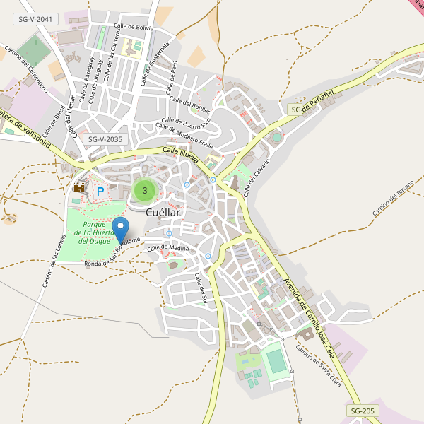 Mapa de sitios-arqueologicos en Cuéllar Thumbnail