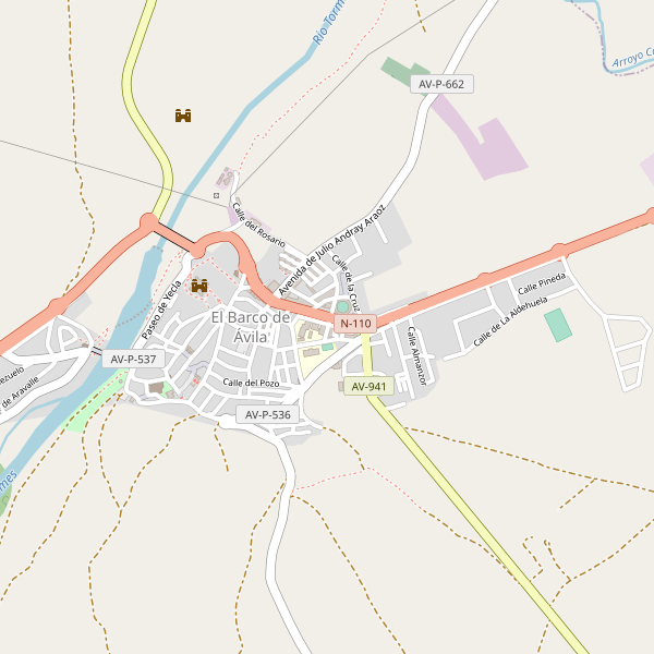 Mapa de sitios-arqueologicos en El Barco de Ávila Thumbnail