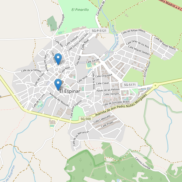 Mapa de sitios-arqueologicos en El Espinar Thumbnail