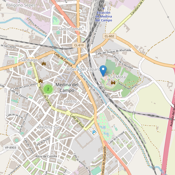 Mapa de sitios-arqueologicos en Medina del Campo Thumbnail