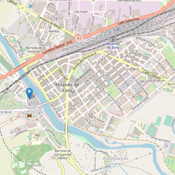 Mapa de sitios-arqueologicos en Miranda de Ebro Thumbnail