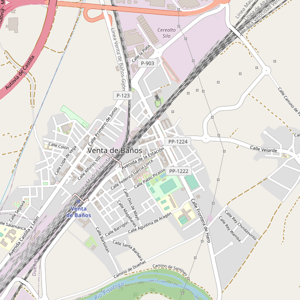 Mapa de sitios-arqueologicos en Venta de Baños Thumbnail