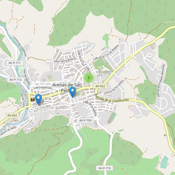 Thumbnail Mapa de supermercados en Arenas de San Pedro