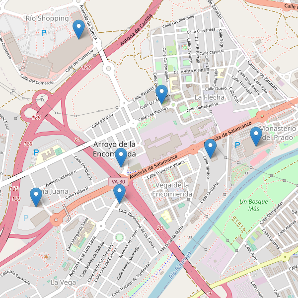 Thumbnail Mapa de supermercados en Arroyo de la Encomienda