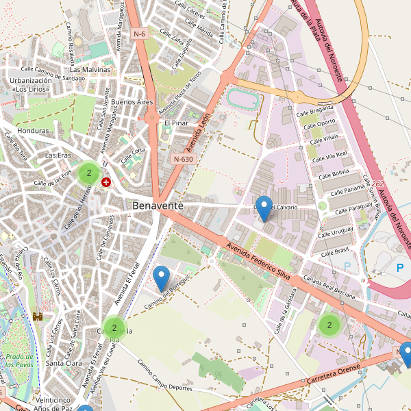 Thumbnail Mapa de supermercados en Benavente