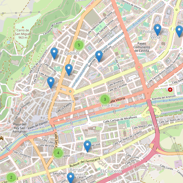 Thumbnail Mapa de supermercados en Burgos