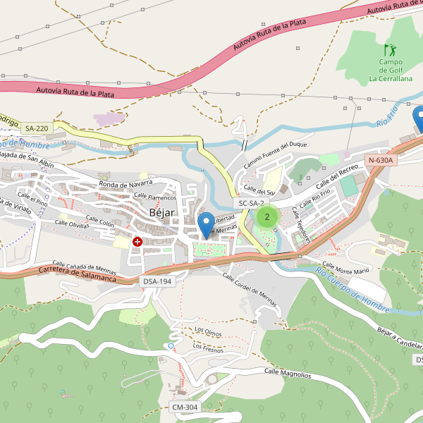 Thumbnail Mapa de supermercados en Béjar