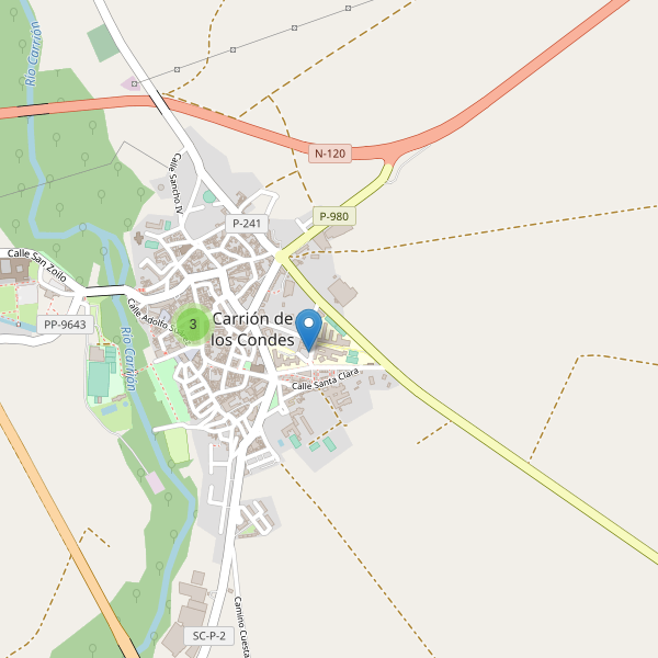 Thumbnail Mapa de supermercados en Carrión de los Condes