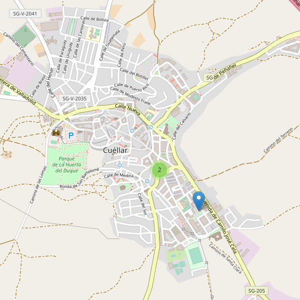 Thumbnail Mapa de supermercados en Cuéllar