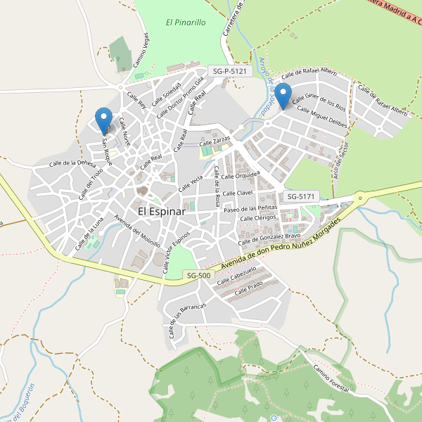 Thumbnail Mapa de supermercados en El Espinar