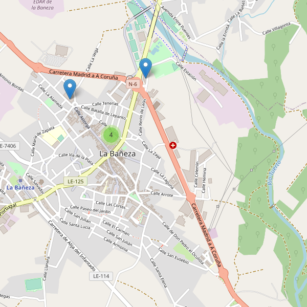 Thumbnail Mapa de supermercados en La Bañeza