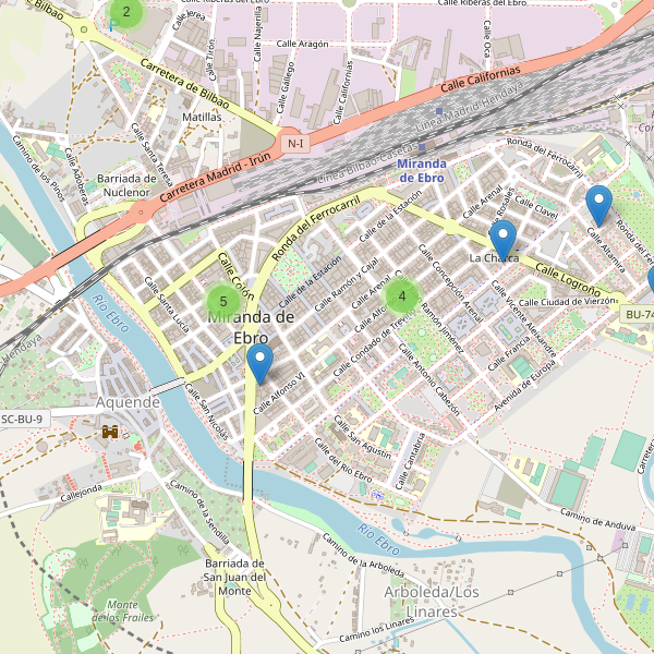 Thumbnail Mapa de supermercados en Miranda de Ebro