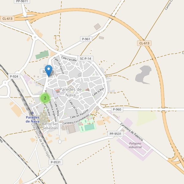 Thumbnail Mapa de supermercados en Paredes de Nava