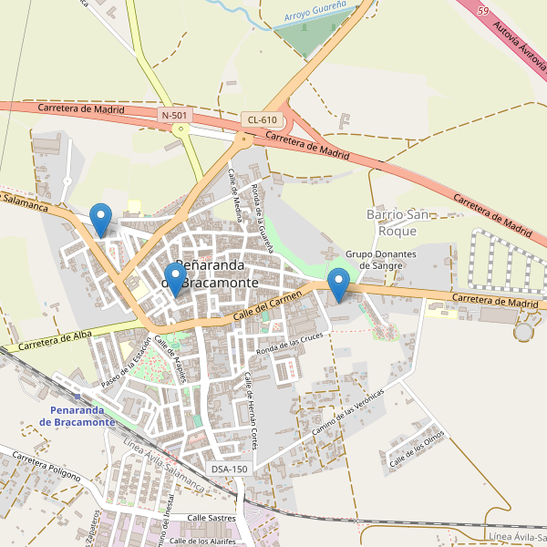 Thumbnail Mapa de supermercados en Peñaranda de Bracamonte