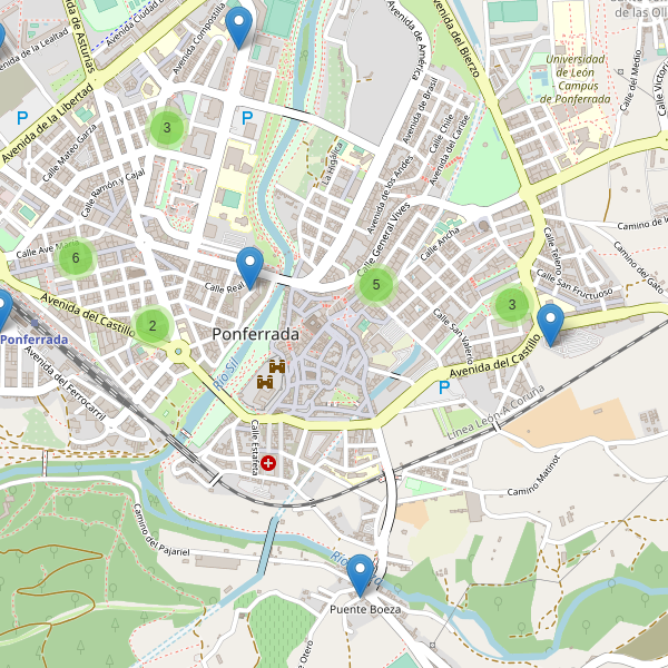 Thumbnail Mapa de supermercados en Ponferrada