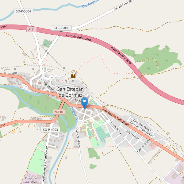 Thumbnail Mapa de supermercados en San Esteban de Gormaz