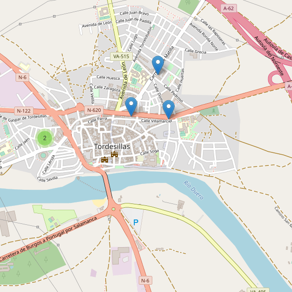 Thumbnail Mapa de supermercados en Tordesillas