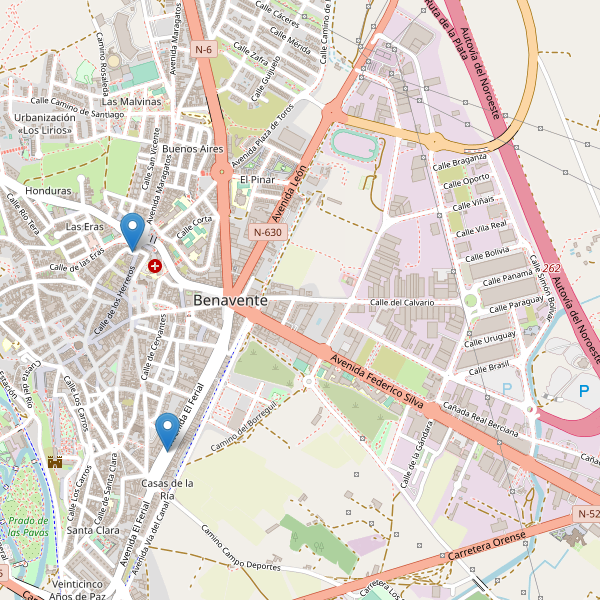 Mapa de taxi en Benavente Thumbnail