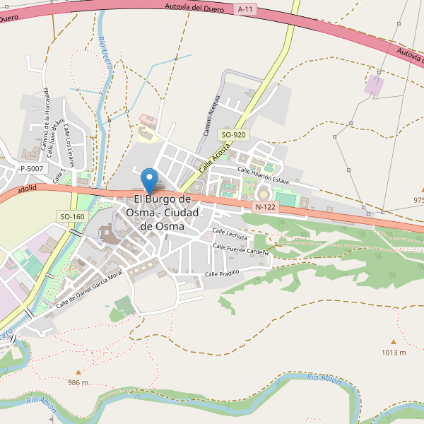 Mapa de taxi en El Burgo de Osma - Ciudad de Osma Thumbnail