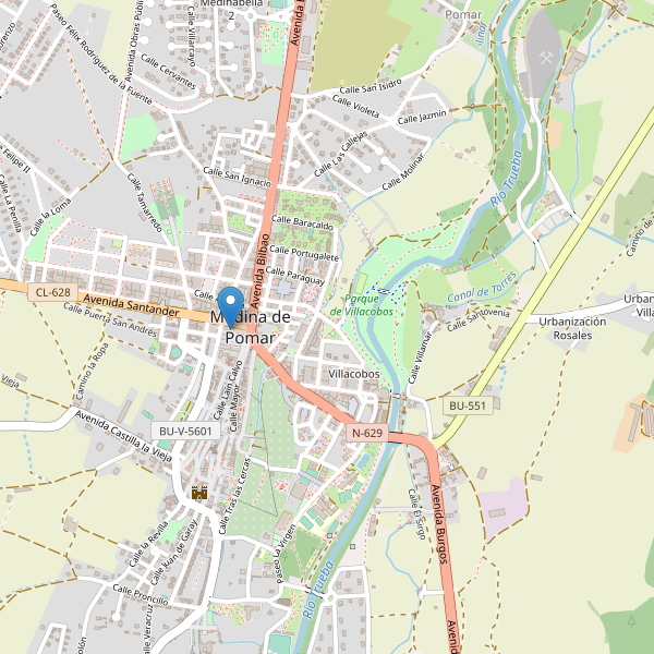 Mapa de taxi en Medina de Pomar Thumbnail