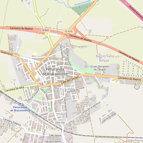 Mapa de taxi en Peñaranda de Bracamonte Thumbnail