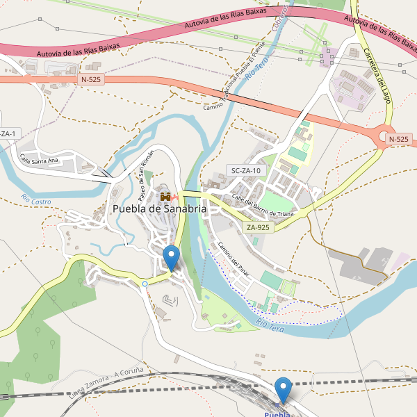 Mapa de taxi en Puebla de Sanabria Thumbnail